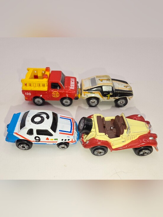 Micro Machines Other - 1986 Micro Machines Lot MG TF 1954 Roadster Trans Am Thunderbird Firetruck